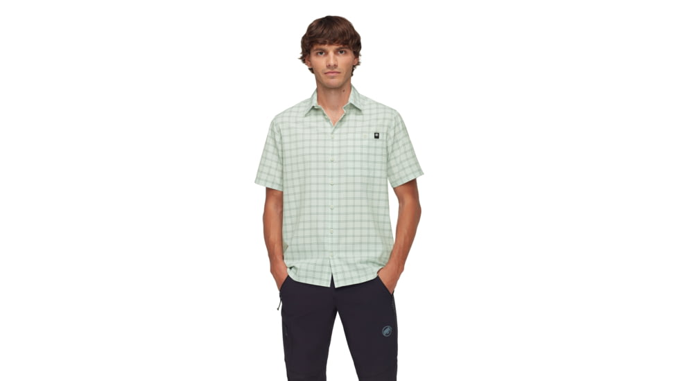 Mammut Lenni Shirt - Mens, Silver Sage-Strata, M, 1015-01471-1303-114