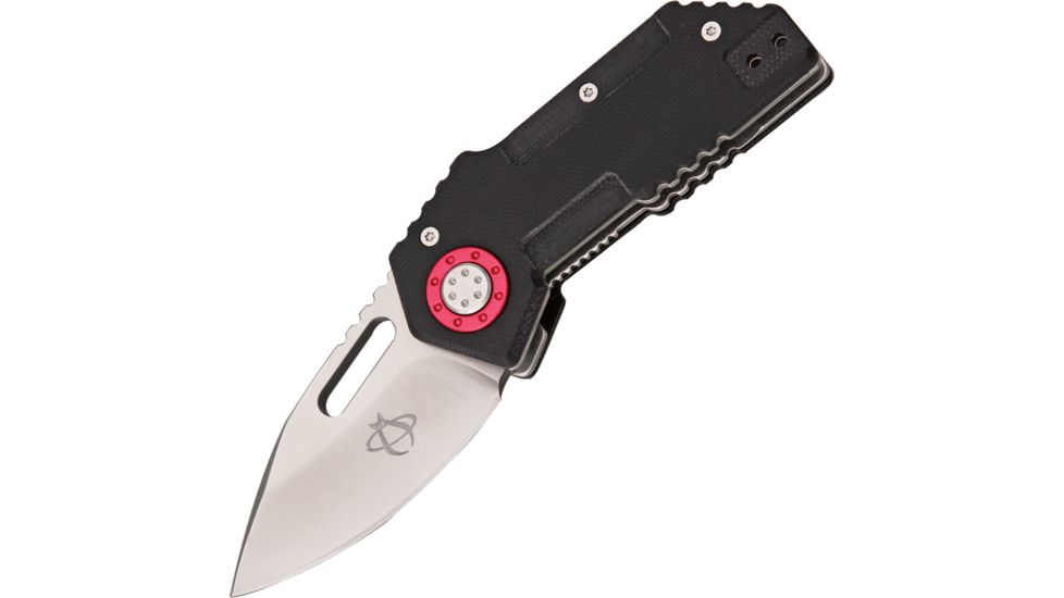 Mantis Tough Tony Folding Knife,2.375in,Drop Point,Black,G10 Handle MANMT9C