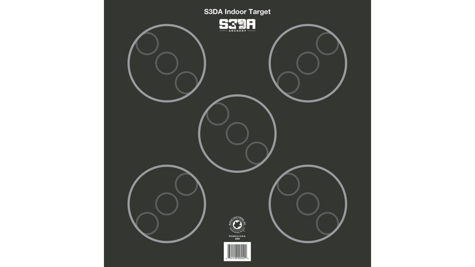 Maple Leaf Press Maple Leaf S3DA 3D Target Face 25 Pack, Black, S3DA-BLK-P