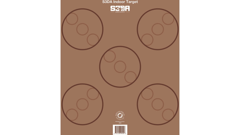 Maple Leaf Press Maple Leaf S3DA 3D Target Face 25 Pack, Brown, S3DA-BRO-P