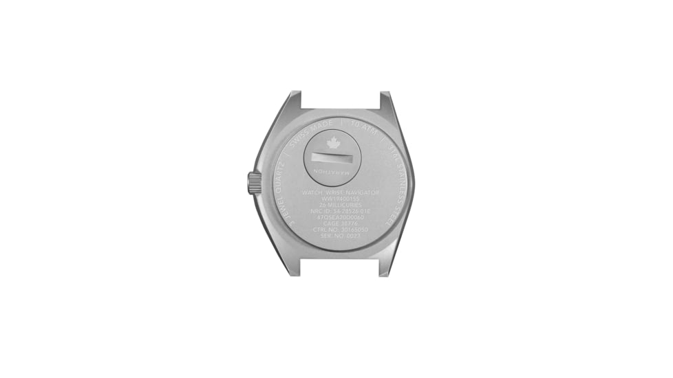 Marathon Arctic Steel Navigator Ssnav On Nylon Defstan Watch, White, 41mm, WW194001SS-0503
