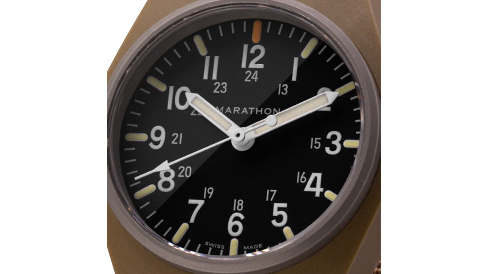 Marathon General Purpose Quartz Wristwatch w/ Maraglo, Desert Tan, WW194009DT-0103