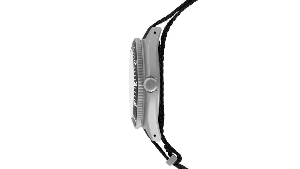 Marathon Steel Navigator Watch w/ Date SSNAV-D On Defstan Nylon, Black, 41 mm, WW194013SS-0103