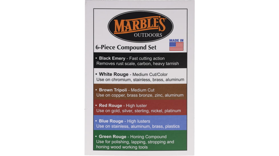 Marbles Rouge Compund, Six Pieces, High Luster, Use On Gold, Silver, Sterling, Nickel, Platinum, J-156