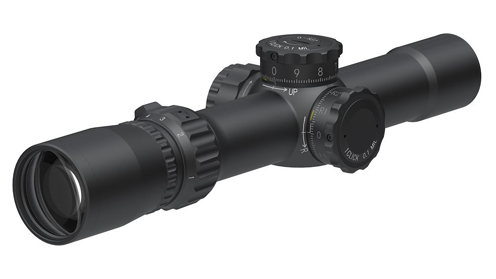 March Scopes 1X-8X24, Tactical Turret Rifle Scope, Fmc-1 Reticle, With Illumination, Black, NSN None, D8V24FIML-FMC-1