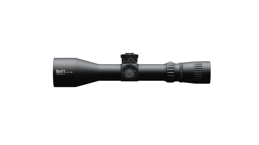 March Scopes 4.5-28x52, Tactical Turret Rifle Scope, 34mm Tube, FFP, FML-TR1 Reticle, With 6-level Illumination, Black, NSN None, D28HV52WFIML FML-TR1