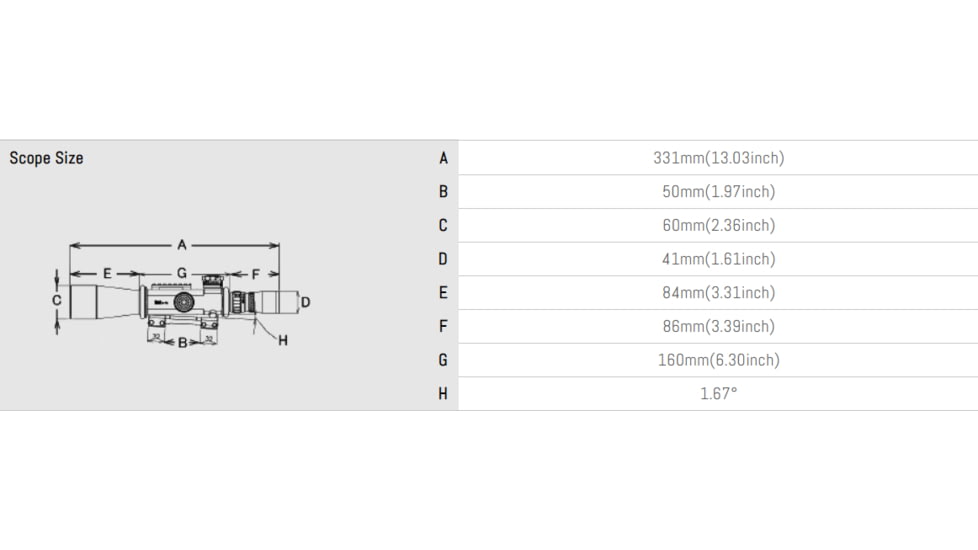 March Scopes 4X-40X52mm Tactical Turret Rifle Scope, FML-TR1 Reticle, With Illumination, Black, D40V52GFIML10 FML-TR1