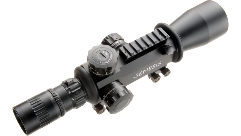 March Scopes High Master Genesis 4X-40X52G, Tactical Turret Rifle Scope, Fml-3 Reticle, With Illumination, Black, NSN None, D40V52GFIML-FML-3