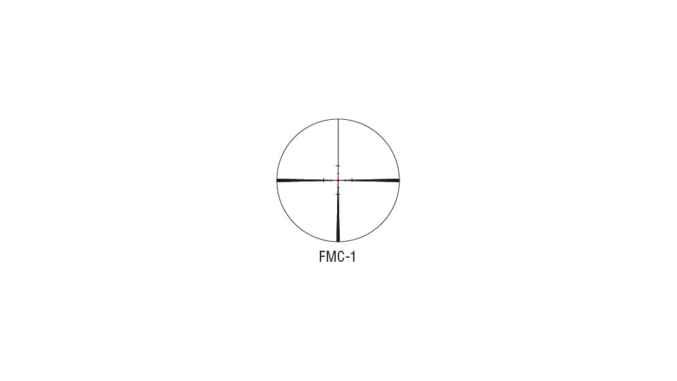 March Scopes Normal Turret 1-10x24mm Shorty Rifle Scope, 30mm Tube, First Focal Plane, FMC-1 Reticle, Black, DE0489
