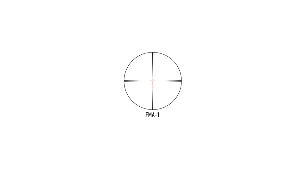 March Scopes Normal Turrets 3-24x52mm Rifle Scope, 30mm Tube, First Focal Plane, FMA-1 Reticle, MOA, Black, D24V52FIMANFMA-1 Reticle