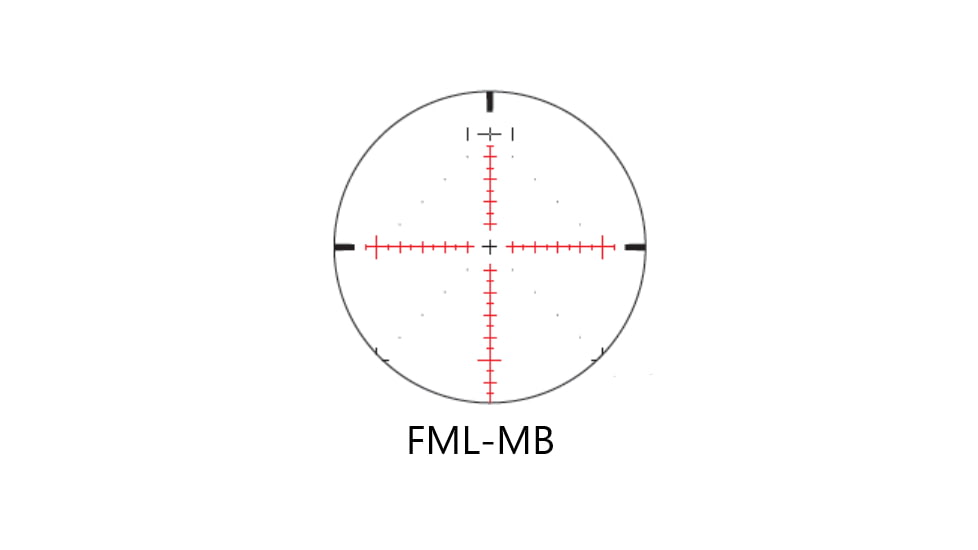March Scopes Normal Turrets 3-24x52mm Rifle Scope, 30mm Tube, First Focal Plane, FML-MB Reticle, MIL, Black, D24V52FIMLNFML-MB Reticle