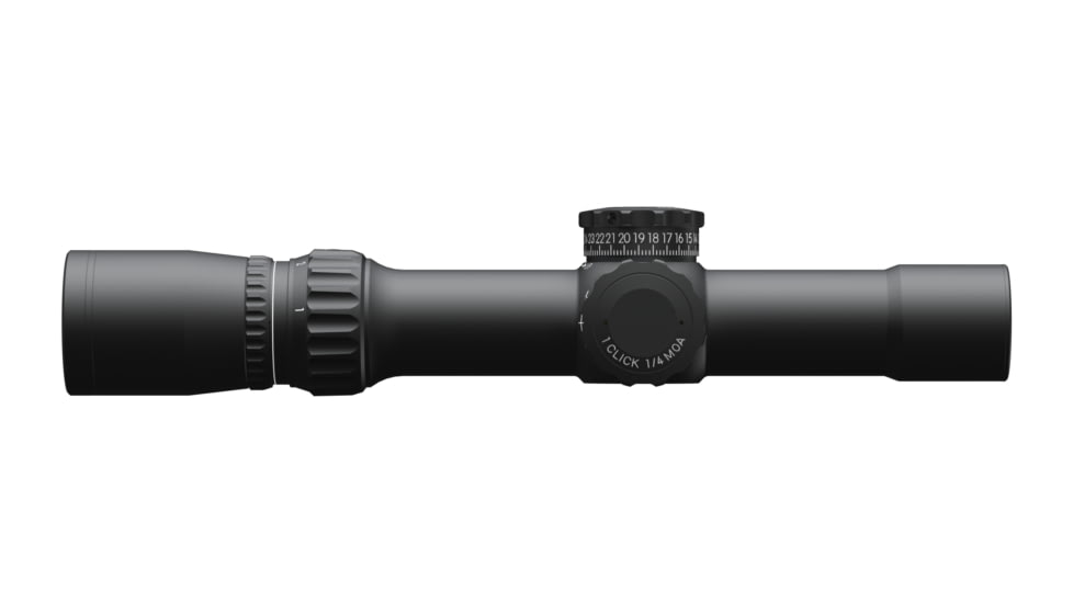 March Scopes Tactical Turret 1-10x24mm Rifle Scopes, 30mm Tube, Second Focal Plane, Black, D10V24TIFD-1 Reticle