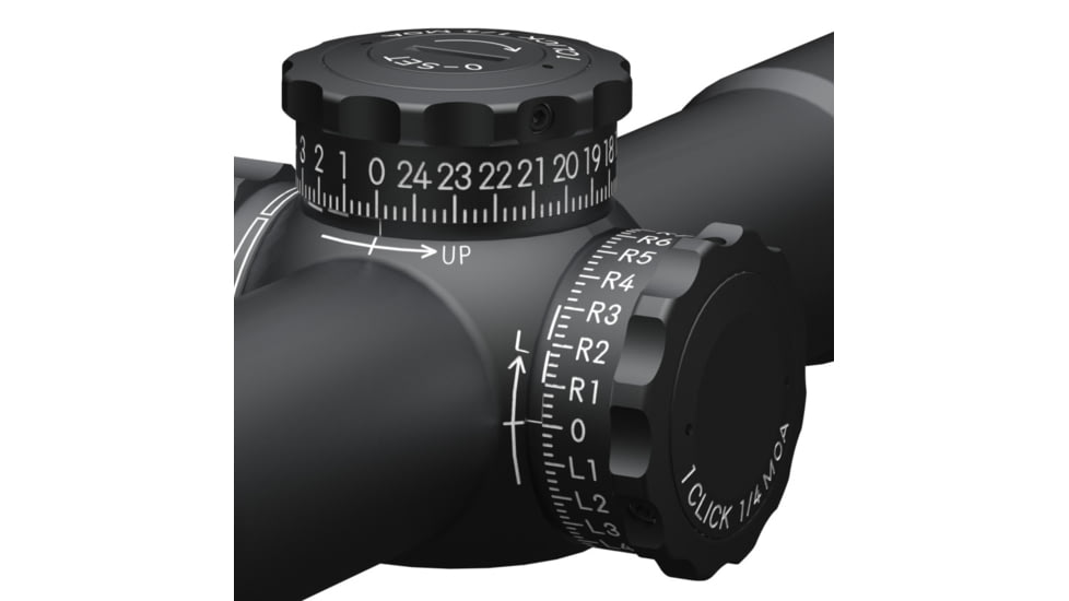 March Scopes Tactical Turret 1-10x24mm Rifle Scopes, 30mm Tube, Second Focal Plane, Black, D10V24TIFD-1 Reticle