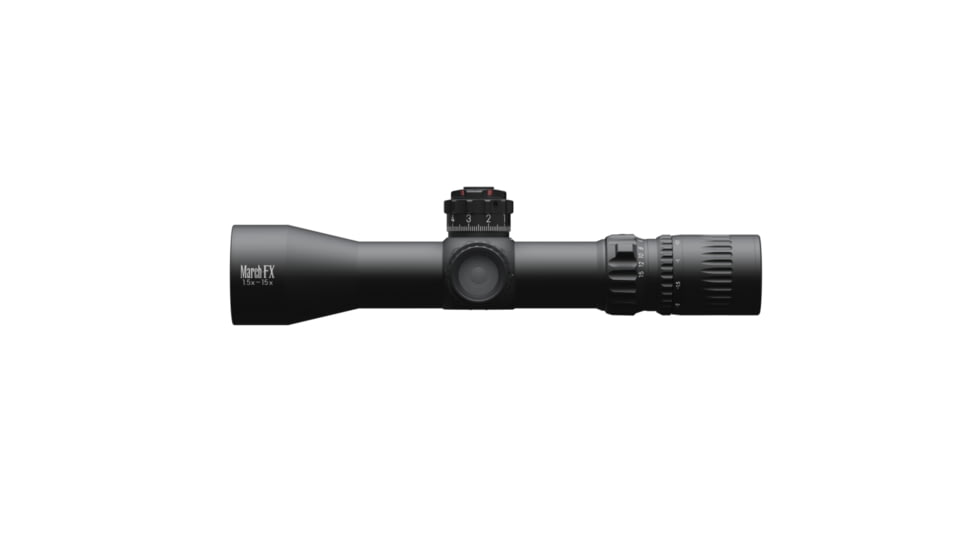 March Scopes Tactical Turret Rifle Scope, 1.5X-15X42mm, FFP, FML-4 Rew/ 6-level Illumination, Black, D15V42FIMLX FML-4 Reticle