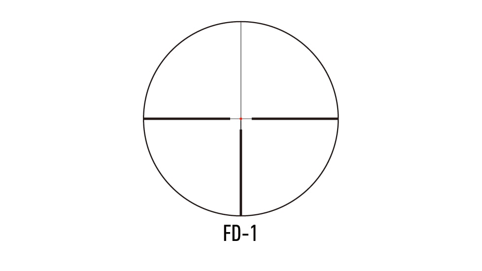 March Scopes Tactical Turret Rifle Scope, 1,5-15x42mm, 30mm tube, FD-1 Reticle, w/6-level Illumination, Black, NSN None, D15V42TIML FD-1 Reticle