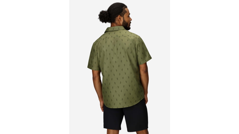 Marmot AirExchange Novelty SS Shirt - Mens, Olive Grove Leaf, M, M16475-42055M