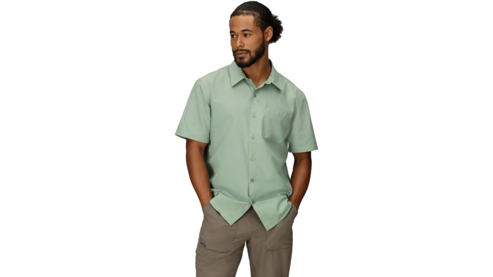 Marmot AirExchange SolarShield SS Shirt - Mens, Agate Green, S, M16114-24373S