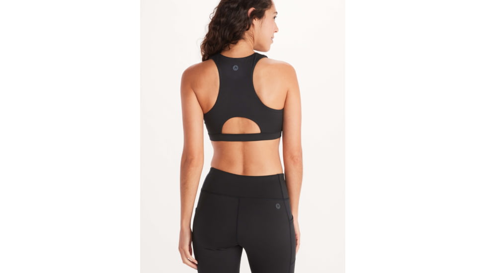 Marmot Leda Sports Bra - Womens, Black, XS, M12625-001-XS