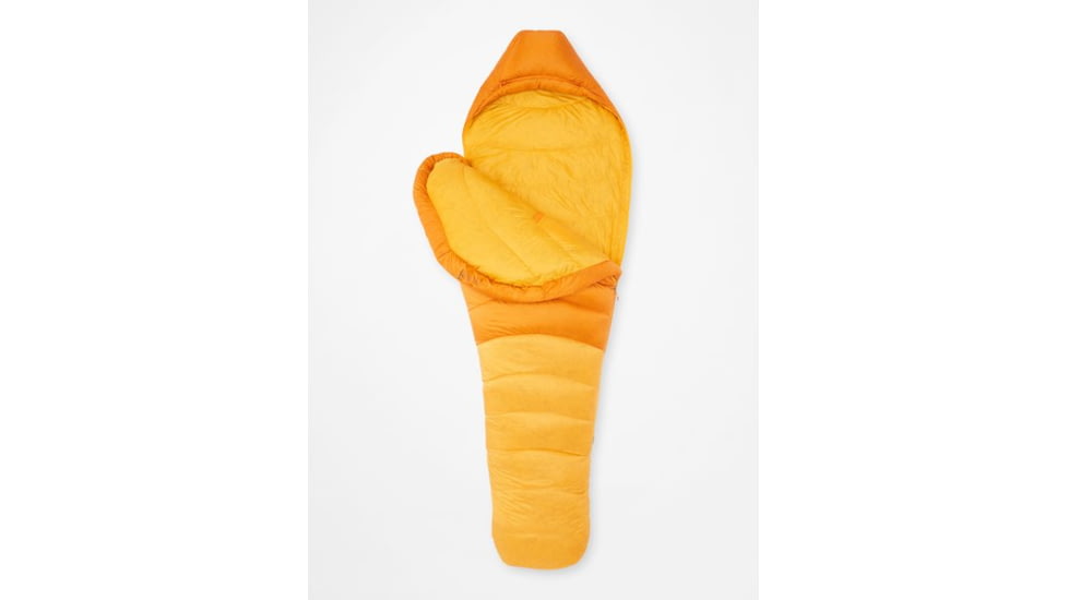 Marmot Lithium Sleeping Bag, Long, Orange Pepper/Golden Sun, Left Zipper, M14407-21734-LZ