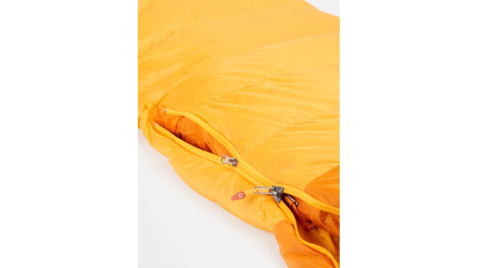 Marmot Lithium Sleeping Bag, Long, Orange Pepper/Golden Sun, Left Zipper, M14407-21734-LZ