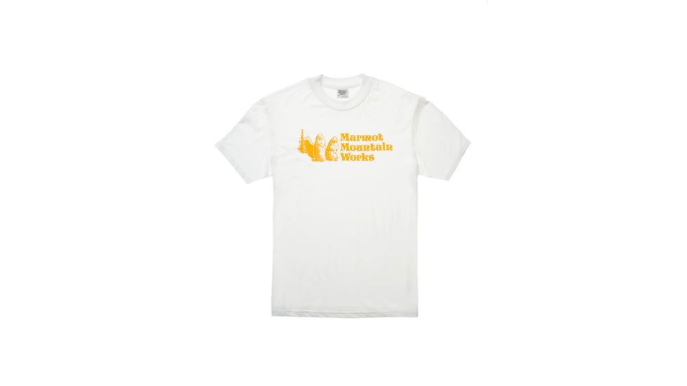 Marmot MMW Short Sleeve T-Shirts - Mens, White, Medium, M15593-080-M