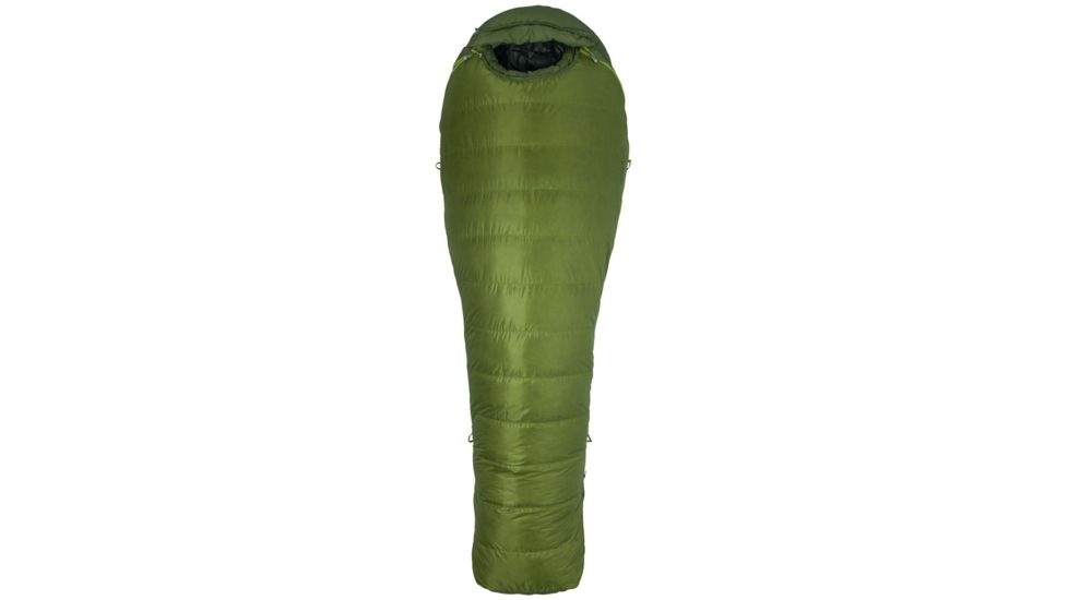 Marmot Never Winter Sleeping Bag, Cilantro/Tree Green, Regular, Right Zip, 29830-4969-RZ