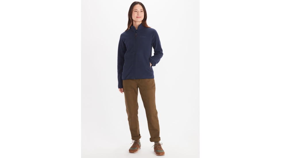 Marmot Rocklin Full Zip Jacket - Womens, Arctic Navy, Small, M12402-2975-S