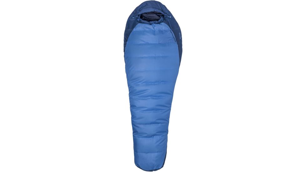 Marmot Trestles 15 Sleeping Bag, Cobalt Blue/Blue Night, Long 6ft6in/Left Zip, 889169893391