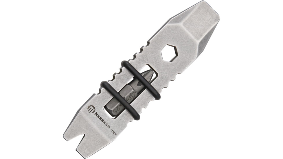 Maserin Saw Pocket Tool, 3 1/4in Overall, High Carbon Steel Construction, Phillips Head Screwdriver Bit, Hex Wrench, Nail Puller, Pry Bar With Grip Ridges, 905/D