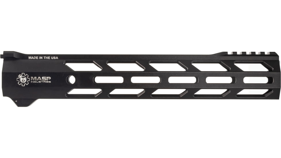 MASP Industries Alpha AR-15 Handguard, 11.7in, Black, MASPALHG117BLK