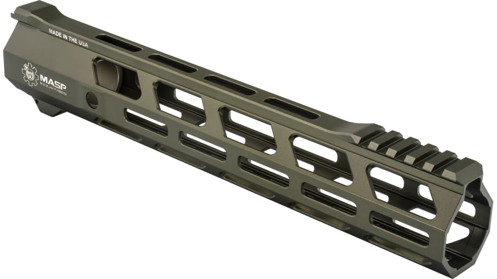 MASP Industries Alpha AR-15 Handguard, 10.7in, OD Green, MASPALHG107ODG
