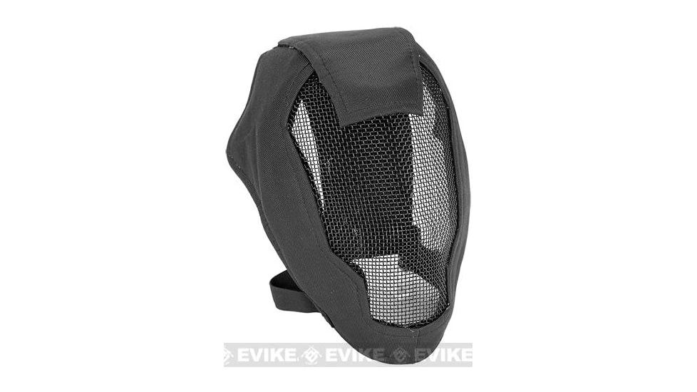 Matrix Iron Face Carbon Steel Striker Gen4 Metal Mesh Full Face Mask, Black, MA-12-BK