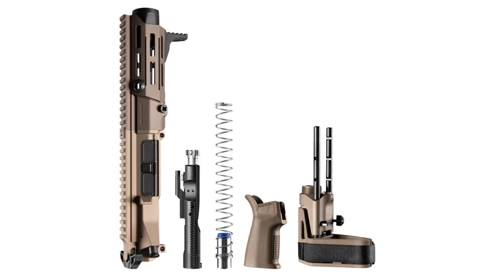 Maxim Defense Industries MDX 505 PDX SCW PDW Brace Upper Kit, 7.62x39, 14in, Hate Brake, 5/8-24 Thread, 5.5in Barrel, Type III Hardcoat Anodized,  Arid Earth, MXM-47814