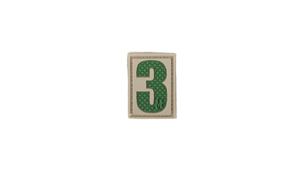 Maxpedition Number 3 Morale Patch, Arid, 0.84in x 1.18in NUM3A