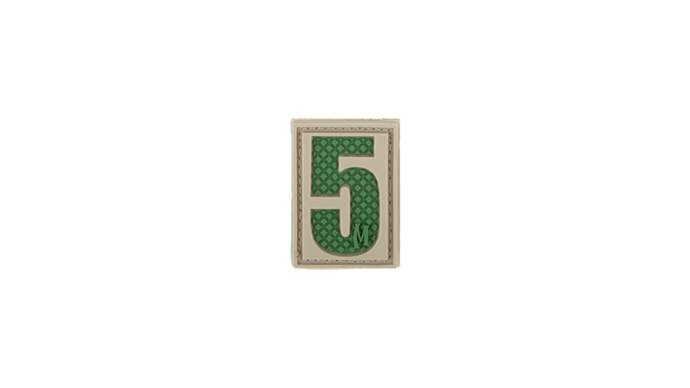 Maxpedition Number 5 Morale Patch, Arid, 0.84in x 1.18in NUM5A