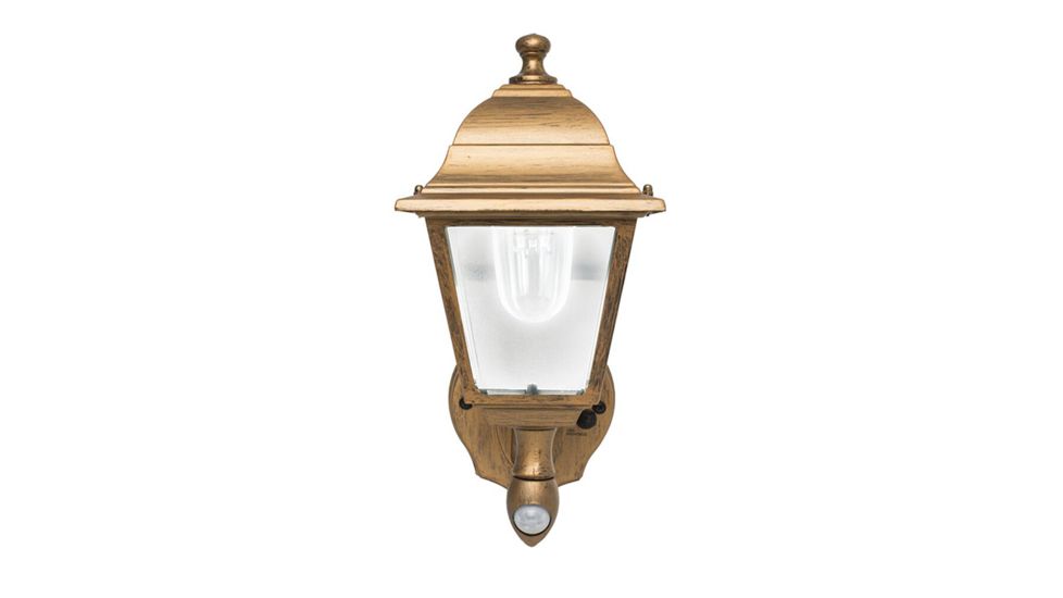 MAXSA Battery-Powered Motion-Activated Sconce, White LED, Copper 48219