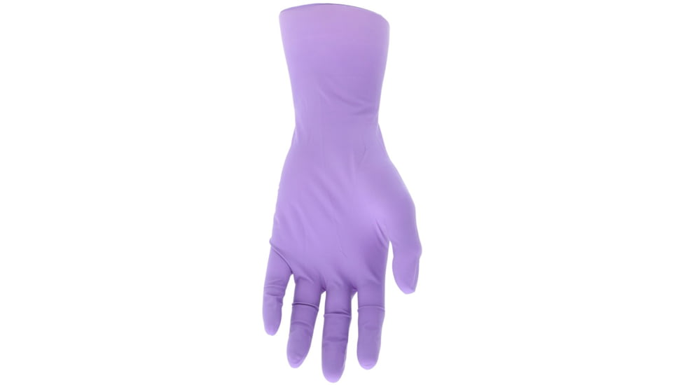 MCR Safety ChemTech Tri-Polymer Blended Disposable Gloves, Powder Free Industrial Food Service Grade, Nitrile Neoprene and Latex Polymers, 12in Length, 6 mil Thickness, Lilac, X - Large, 7036XL