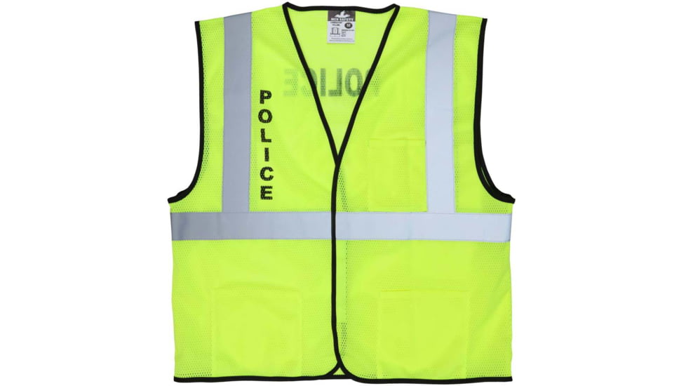 MCR Safety Class 2, Economy, Mesh, Silkscreened Pol - VCL2MLPLCM