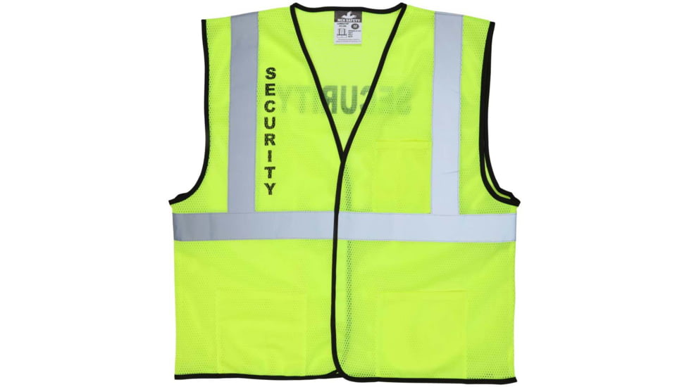 MCR Safety Class 2, Economy, Mesh, Silkscreened Sec - VCL2MLSECL