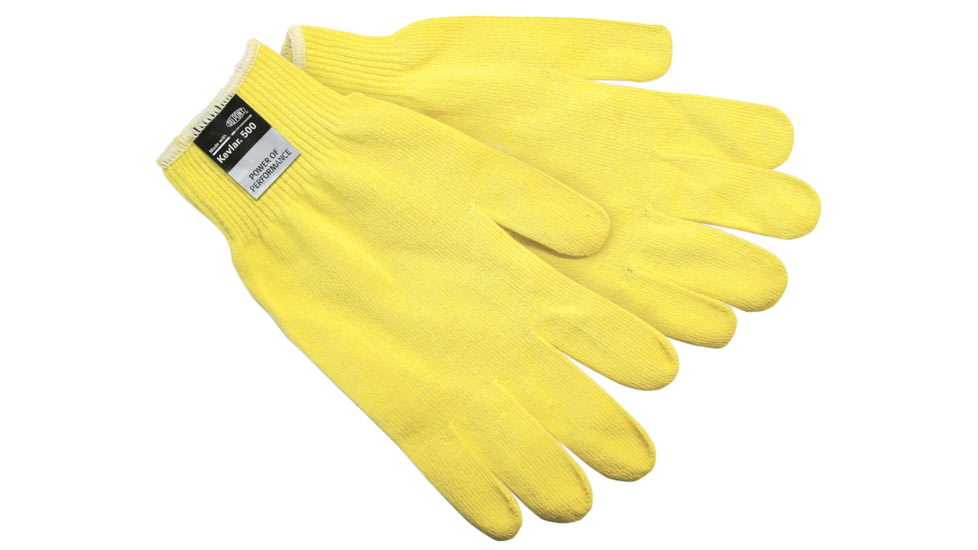 MCR Safety Cut Pro 13 Gauge DuPont Kevlar Shell Cut Resistant Work Gloves, Ultra Light Weight Economy, Yellow, X - Small, 9394XS