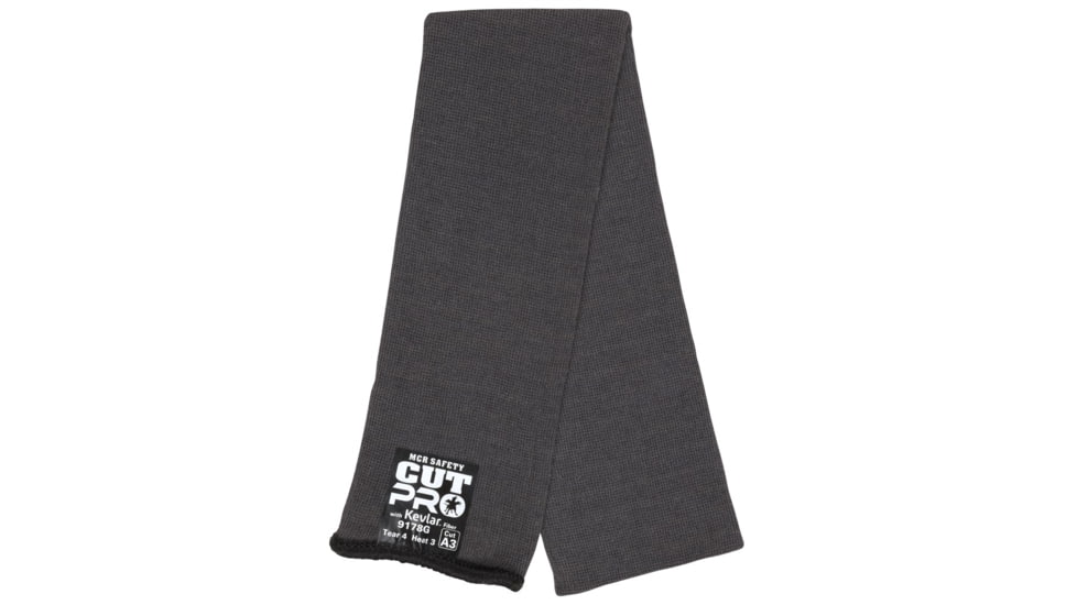 MCR Safety Cut Pro Double Ply DuPont Kevlar Cut Resistant Sleeves, 18in x 3 1/4in, Gray, One Size, 9178G
