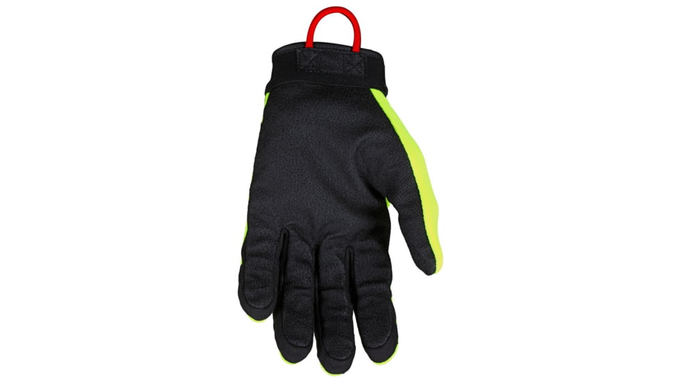 MCR Safety Cut Pro Mechanics Cut and Puncture Resistant Work Gloves, Synthetic Leather Palm and Fingers, Palm Lined with Alycore, Black/Hi-Vis Lime, Medium, ML300AM