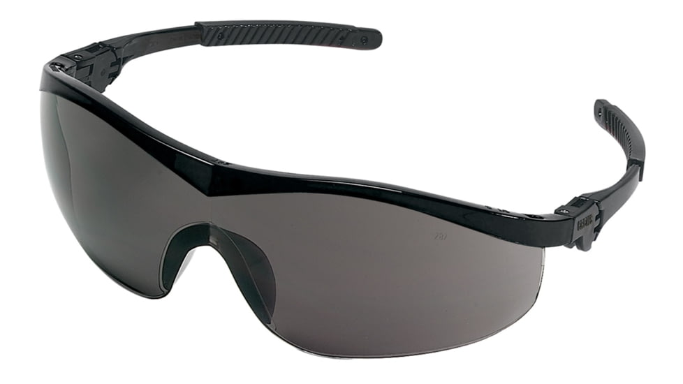 MCR Safety ST1 Series Safety Glasses, Non-Slip Temple Grips, Gray, One Size, ST112