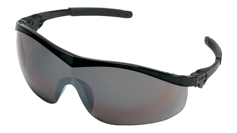 MCR Safety ST1 Series Safety Glasses, Non-Slip Temple Grips, Silver Mirror, One Size, ST117