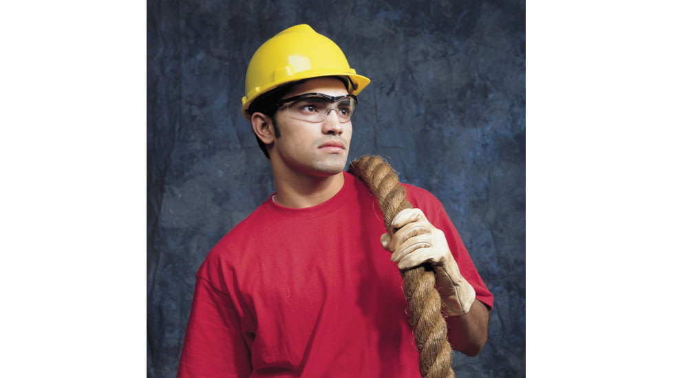 MCR Safety ST110 ST1 Series Safety Glasses, Non-Slip Temple Grips, Clear, One Size, ST110