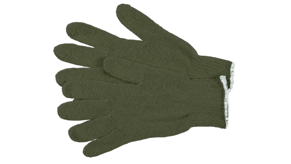 MCR Safety String Knit Work Gloves, 7 Gauge Regular Weight, Cotton/Polyester, Green, Small, 9512GS