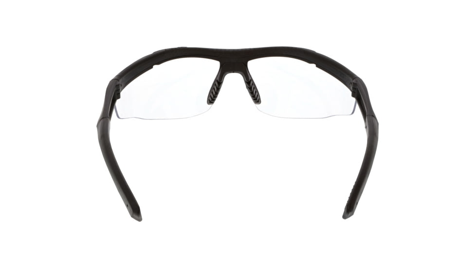 MCR Safety Tier1 T122 Tactical Gear Safety Glasses, Matte Black Frame, Clear MAX6 Superior Anti-Fog Lens, One Size, T12210P