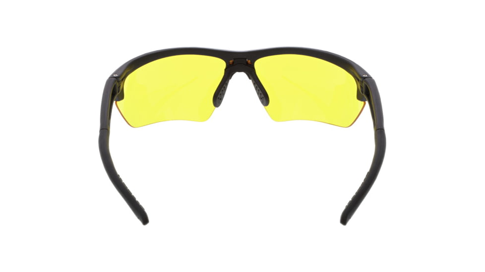 MCR Safety Tier1 T123 Tactical Gear Safety Glasses, Matte Black Frame, Amber MAX6 Superior Anti-Fog Lens, One Size, T12314P