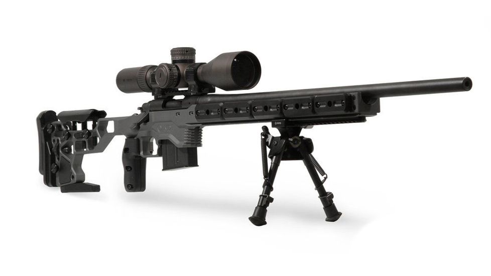 MDT ACC Chassis System, CZ 455 - 22LR / 17HMR, Right Position, Cerakote Tactical Grey, 104305-GRY