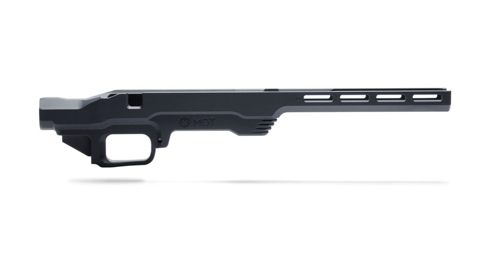 MDT LSS Gen 2 Chassis System Rimfire, Ruger American - 22LR / 17HMR, Right Position, Cerakote Black, 104289-BLK
